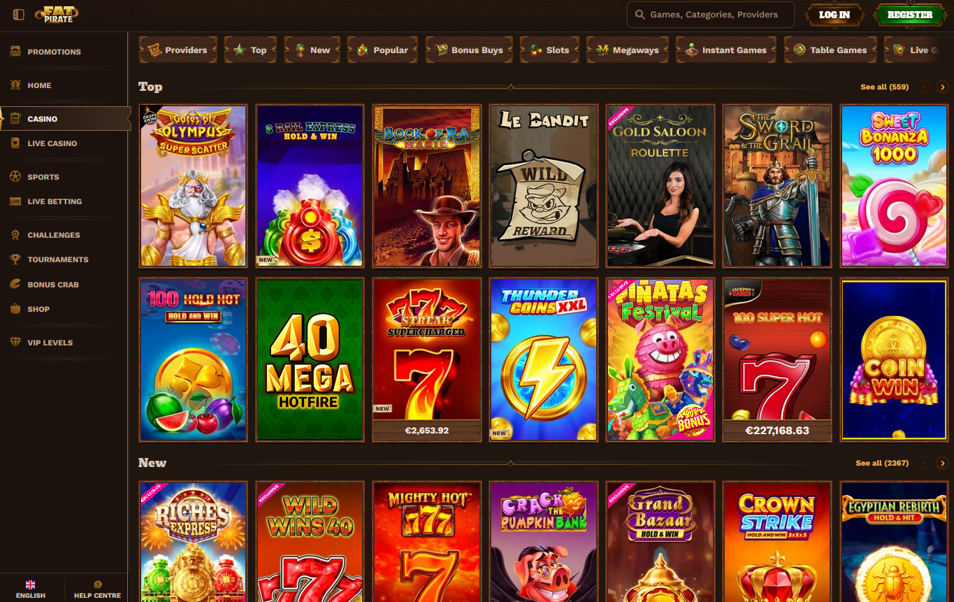 FatPirate娱乐场评论